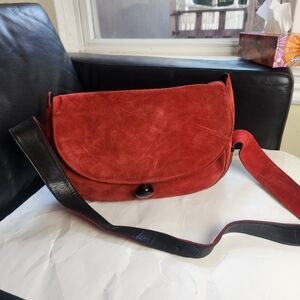 TAN Giudicelli suede/leather vintage bag in great vintage condition